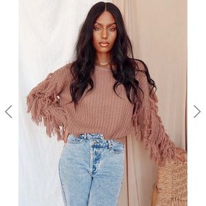 12th Tribe fringe sweater